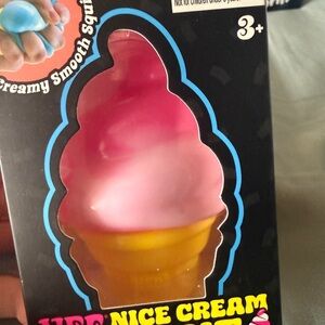 Pink Soft Ice Cream needoh Cone Squishy Toy